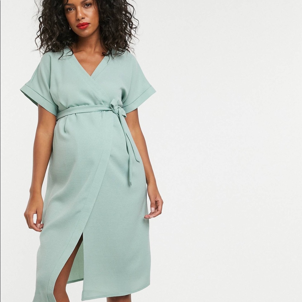 ASOS Maternity Midi Wrap Dress